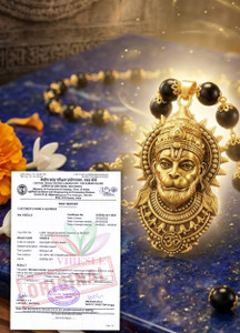 VIBESLE Golden Karungali Mala with Hanuman Locket - Image 6