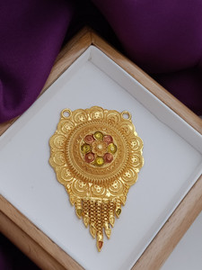 Niva Fashion Trendy MangalSutra Brass, Gold-plated Brass Pendant