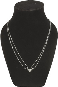 Stylewell Fancy & Stylish Trending Stainless Steel Metal I Love You 2 Pcs Magnetic Valentines Day Special Mutual Attraction Relationship Matching Broken Heart Shape Romantic Love Couples Friendship Promise 2 In 1 Duo Pendant Locket With Ball Chain For Men And Women/Boyfriend & Girlfriend Gift Jewellery Set Silver Stainless Steel