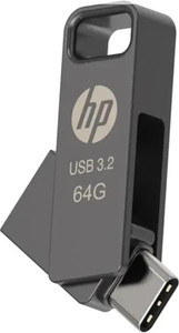 HP x206C USB 3.2 TYPE C 64 GB Pen Drive Compatible with Laptop, Mobile USB 3.2 Metal Case