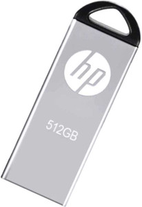 HP V220 512 GB Pen Drive Compatible with Audio Player, Mobile, Desktop Computer, Gaming Console USB 3.0 Metal Case