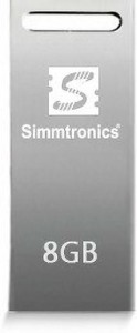 Simmtronics USB Flash Drive with Metal Body, 5 Years Warranty 8 GB Pen Drive