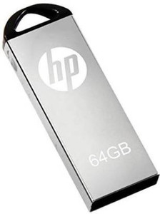 HP V22OW 64 GB Pen Drive 64 GB Pen Drive Compatible with Laptop, Audio Player, Gaming Console, Tablet, Desktop Computer, Television, Netbook, Mobile USB 2.0 Metal Case