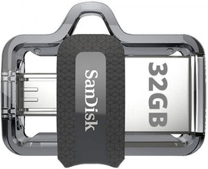 SanDisk M3.0 32 GB OTG Drive USB 3.0 32 GB OTG Drive Compatible with Desktop Computer, Mobile, Tablet, Laptop USB 3.0 Plastic Case