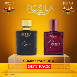ROSILA Afeem Gold & Afeem Perfume Diwali Gift Hampers for Family & Freinds Gift Setnew Eau de Parfum - 60 ml