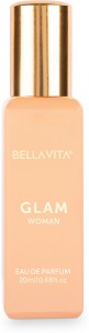 Bella vita organic Glam Perfume for Woman with Fresh and Romantic Scent, Ideal Gift for her Eau de Parfum  -  20 ml