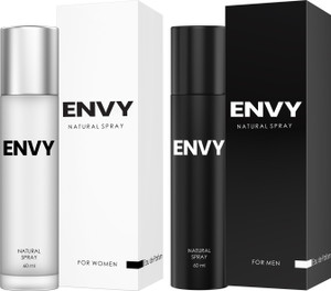 Envy Natural Spray Gift Pack 60 Ml each Perfume - 120 ml