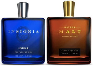 उस्तरा Fragrance Bundle - Malt & Insignia - Perfume for Men Eau de Parfum  -  200 ml