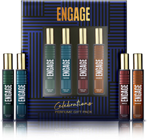 Engage Gift Set Celebrations Perfume Spray, Long Lasting Wedding Hamper by ITC (25mlx4) Perfume  -  100 ml
