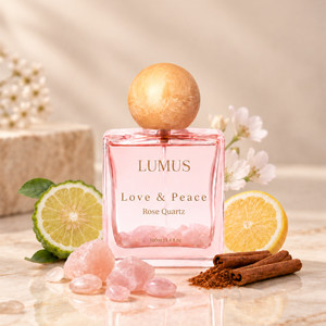 Lumus Rose Quartz Crystal Perfume 100ml Eau de Parfum - Image 1