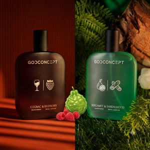 GodConcept Bergamot & Sandalwood-Cognac & Raspberry Eau de Parfum - - Image 4
