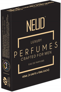 NEUD Luxury Perfume Gift Set for Men, Long Lasting Fragrance, 4x10ml Eau de Parfum  -  40 ml