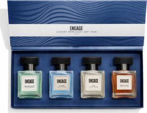 एंगेज Gift Set Luxury Travel Perfume, Long Lasting Fragrance, Wedding Hamper(25mlx4) Eau de Parfum  -  100 ml