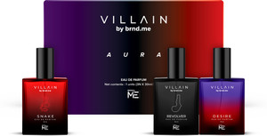 VILLAIN Aura 3 x 30 ml Luxury Gift Hamper Pocket Perfume I Long Lasting Fragrance Eau de Parfum  -  90 ml
