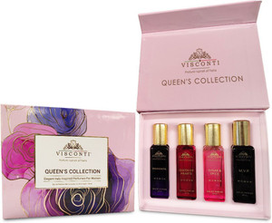VISCONTI Premium Perfume Gift Set | Pack of 4X20ml | Long Lasting and Anti-Stain Perfumes Eau de Parfum  -  80 ml