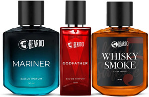 BEARDO Marine EDP, GodFather & Whiskey Smoke ( Set of 3) Eau de Parfum  -  150 ml