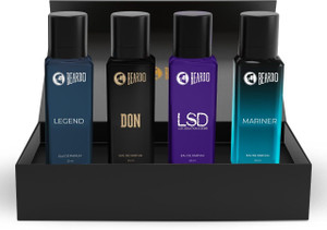 BEARDO Best Day Perfume Gift Set | Long Lasting | 4 x 20 ml Eau de Parfum  -  80 ml