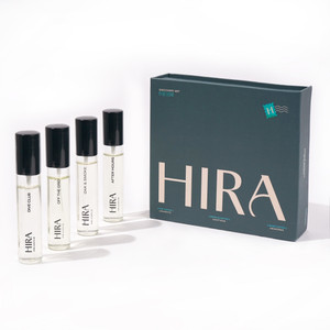 HIRA Discovery Set 4 Luxury Perfume - DiveClub, Oak & Smoke, Off the Grid, AfterHours Eau de Parfum  -  40 ml