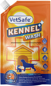VetSafe Kennel Wash 1 litre | Kennel Cleaner | Pet Floor Cleaner | Pet Area freshener | Pet Cage Cleaner