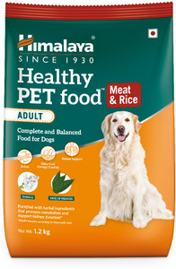 HIMALAYA Healthy Adult Dry Dog Food I Supports Skin Health, Digestion, Immunity Meat 1.2 kg Dry Adult Dog Food