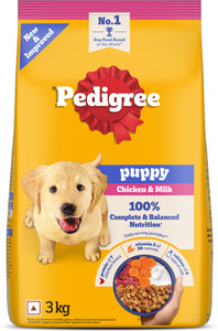 Pedigree 100% Nutrition Chicken, Milk 3 kg Dry Puppy Food - Image 6