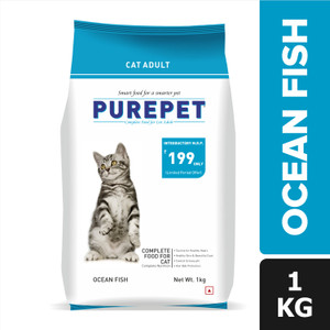 Purepet Adult Ocean Fish 1 kg Dry Adult Cat Food