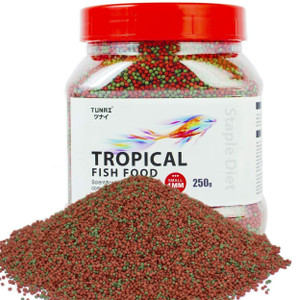 TUNAI Fish Food for Aquarium with Shrimp 0.25 kg Dry Adult, New Born, Senior, Young Fish Food
