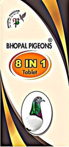bhopal pigeons 8 IN 1 50 TABLETS FOR PIGEONS Pet Health Supplements