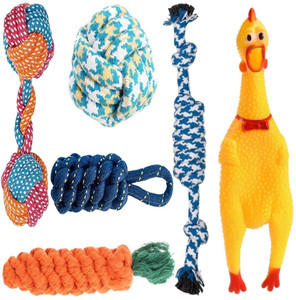 decorvaiz Toys for Puppies & Small Dogs Toys | Rope Ball Toy | Color May Vary | Cotton Chew Toy For Dog