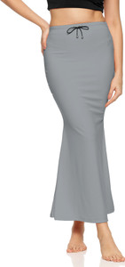 Zornitsa Saree Shapewear Grey Polyester, Cotton Blend Petticoat