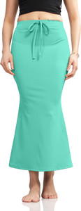 KANISHTHA Mint Green Women Saree Shapewear Petticoat Cotton Blend Petticoat