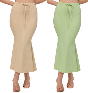 ALYNE BEIGE-COMBO-FISHCUT-PISTA-BEIGE Lycra Blend Petticoat