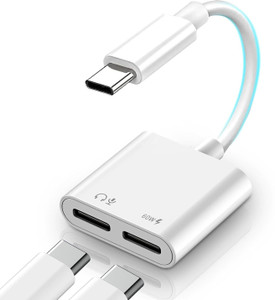 TECHGEAR White USB C Splitter 1 in 2 Out Headphone Adapter - Image 6