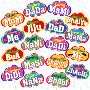 ZYOZI Baby Shower Decorations Photo Booth Props, Baby Shower Decorations -18 Pcs Photo Booth Board