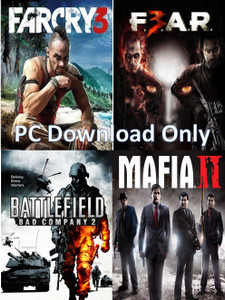 Farcry 3, Fear 3, Battlefield: Bad Company 2, Mafia 2 Top Four Game Combo (Offline Only) (No DVD) (Regular)
