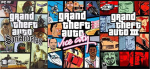 GTA San Andreas | GTA Vice City | GTA 3 | 3 In 1 Combo | Offline Only | DVD