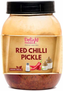 Delight Foods Andhra Red Chilli Pickle - Guntur Chilli Red Chilli Pickle