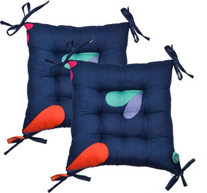 RUSTIC LINEN Microfibre Chair Pad Pack of 2 Solid