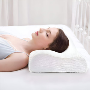 MOM SKIN SOLUTIONS Memory Foam Orthopaedic Pillow Pack of 1 Abstract Cervical Contour Memory Foam Pillow / Stomache / Side Sleepers / Anti-Snoring
