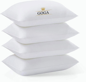 GOGA LUXURY Cotton Solid Sleeping Pillow Pack of 4