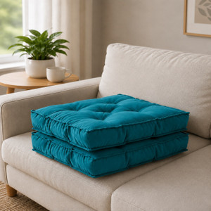 BHEBHA Microfibre Chair Pad Pack of 2 Solid