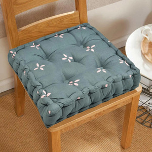 RUSTIC LINEN Cotton Chair Pad Pack of 1 Floral