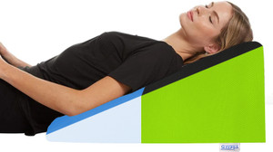Sleepsia Bed Wedge Pillow for Sleeping, Back & Neck Pain Relief, Leg Elevator - Memory Foam Geometric Orthopaedic Pillow Pack of 1