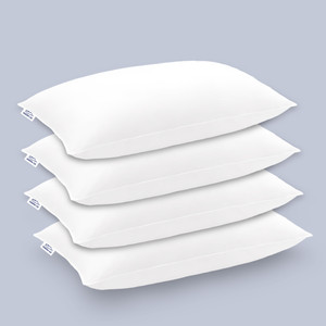 GADDA CO Hollow Sleeping Fiber Pillow | Height Adjustable Sleeping Pillow, Polyester Fibre Solid Sleeping Pillow Pack of 4