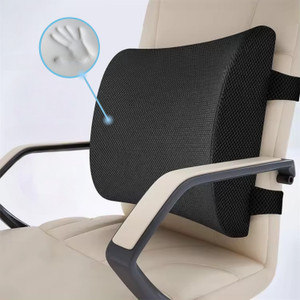 Sleepsia Memory Foam Lumbar Pillow Pack of 1 Solid Orthopedic Lumbar Support Pillow/Cushion for Lower Back Pain Relief-