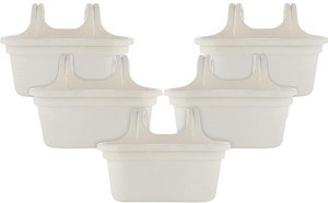 blooming furnancy Hanging Flower Pot|Double Hook Durable Plastic Glossy Finish Pots for Home Plant Container Set
