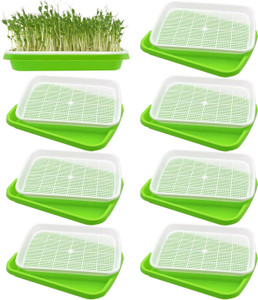 Kshavi Seed Sprouter Tray Germination Tray BPA Free Nursery Tray for Planting Great Plant Container Set