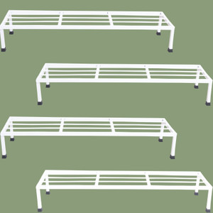 VINAMRA28 Plant Stand for Garden Renovation 36 inches Free Standing (pack of 4-White) Plant Container Set