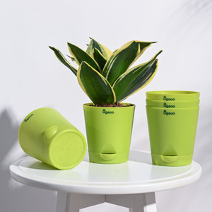 UGAOO Self Watering Pots Planter for Plants - Set of 5 Plant Container Set