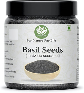 AnnieHerbs Basil Seeds | Sabja Seeds for Falooda | Tukmaria Seeds for Eating | Takmaria Seed